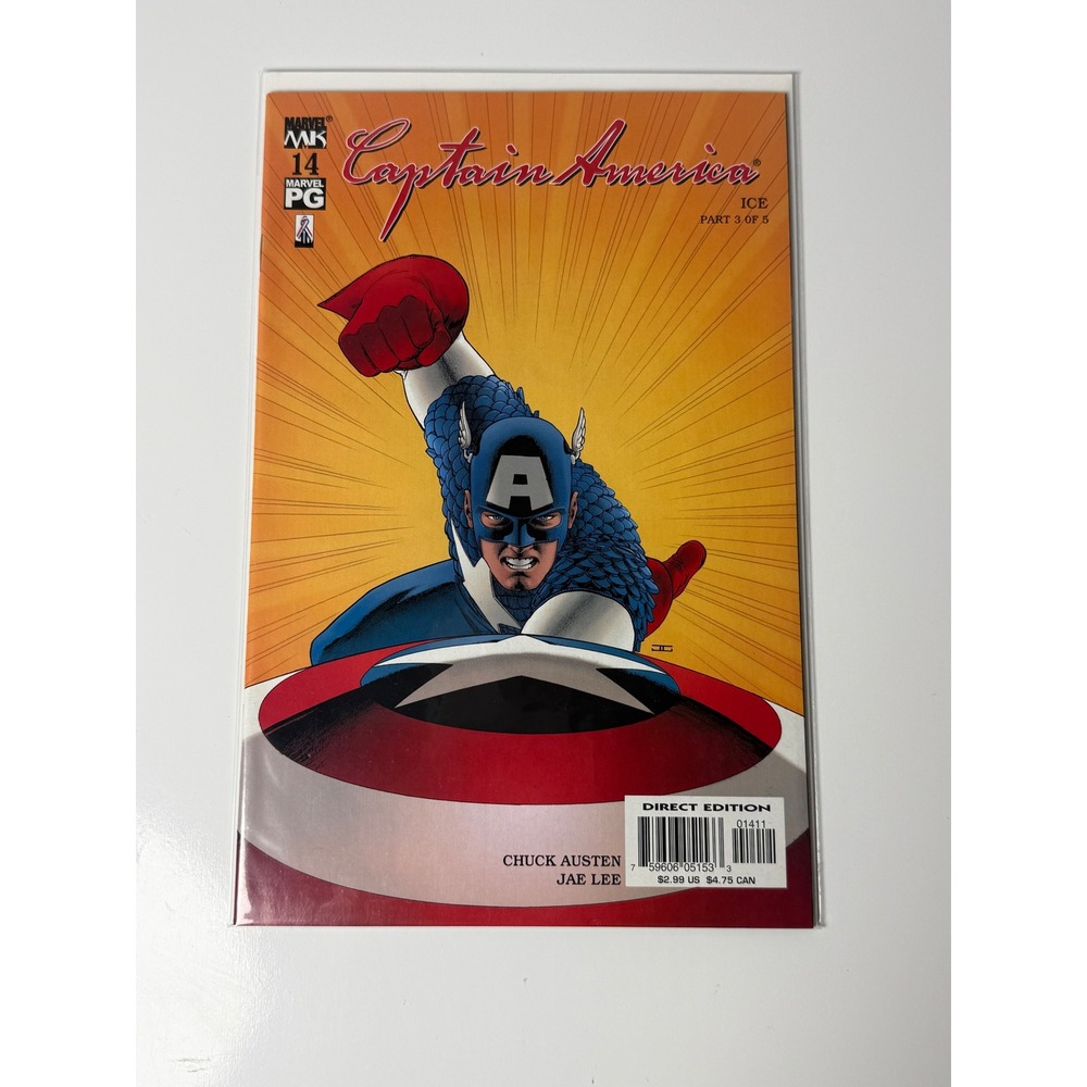 Captain America 14 2003 Marvel Knights Ice Part 3 Jae Lee Art Marvel Comics
